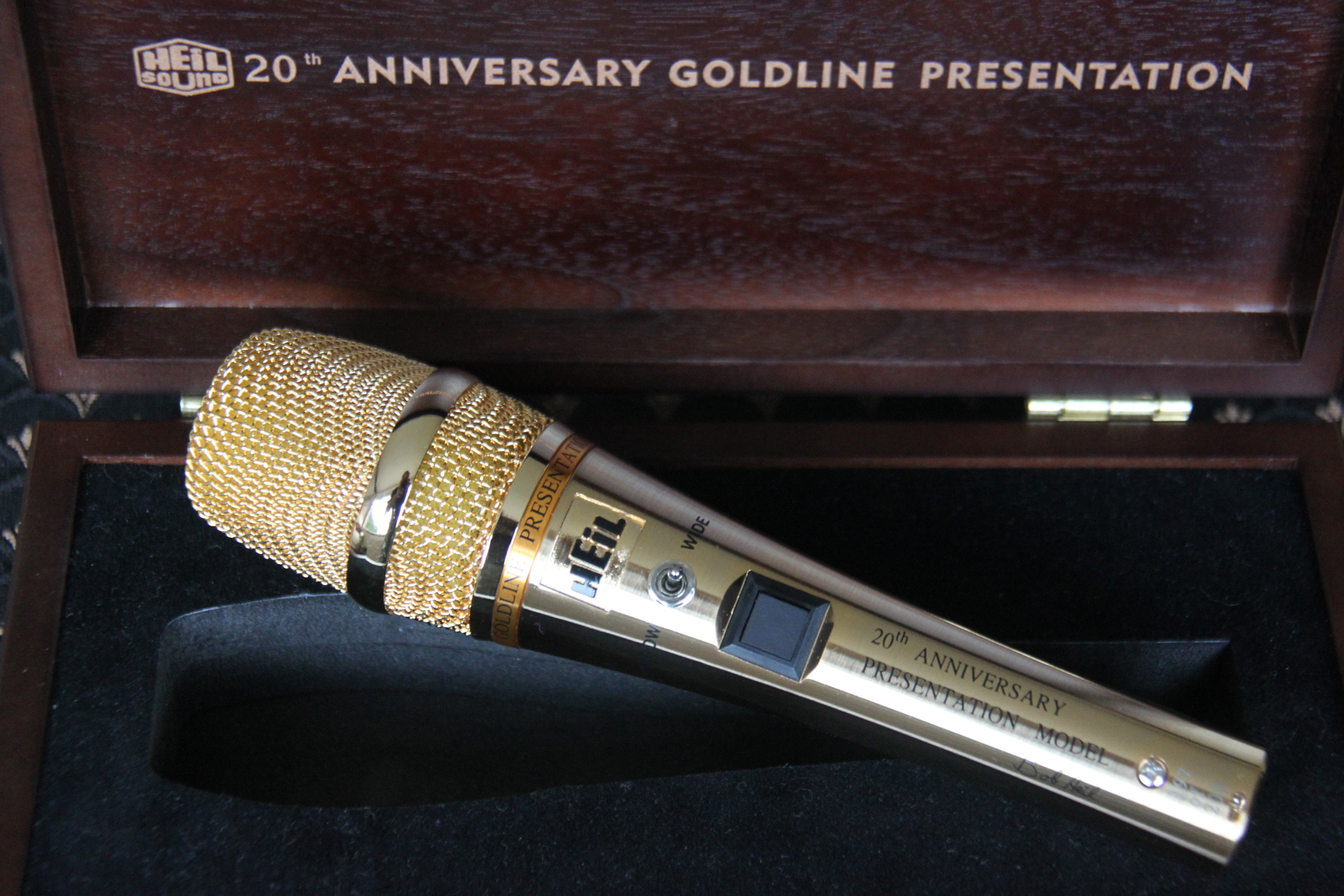 Heil 20th Anniversary Goldline Presentation Microphone, No197 of 200